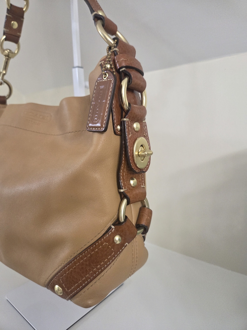 Coach Vintage Y2K Carly Hobo Leather Shoulder Bag - Picture 5 of 16